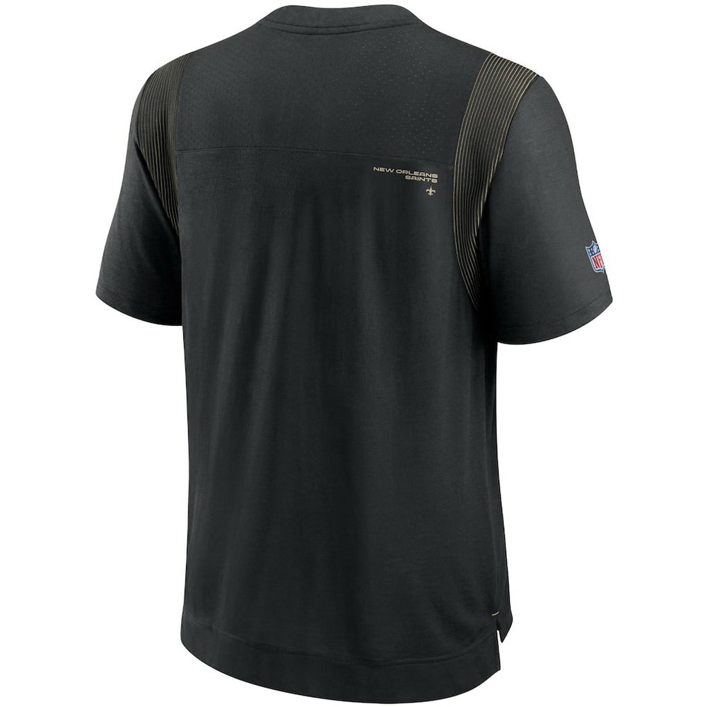 New Orleans Saints Sideline Player UV Performance T-Shirt Black | Nike for Sale
