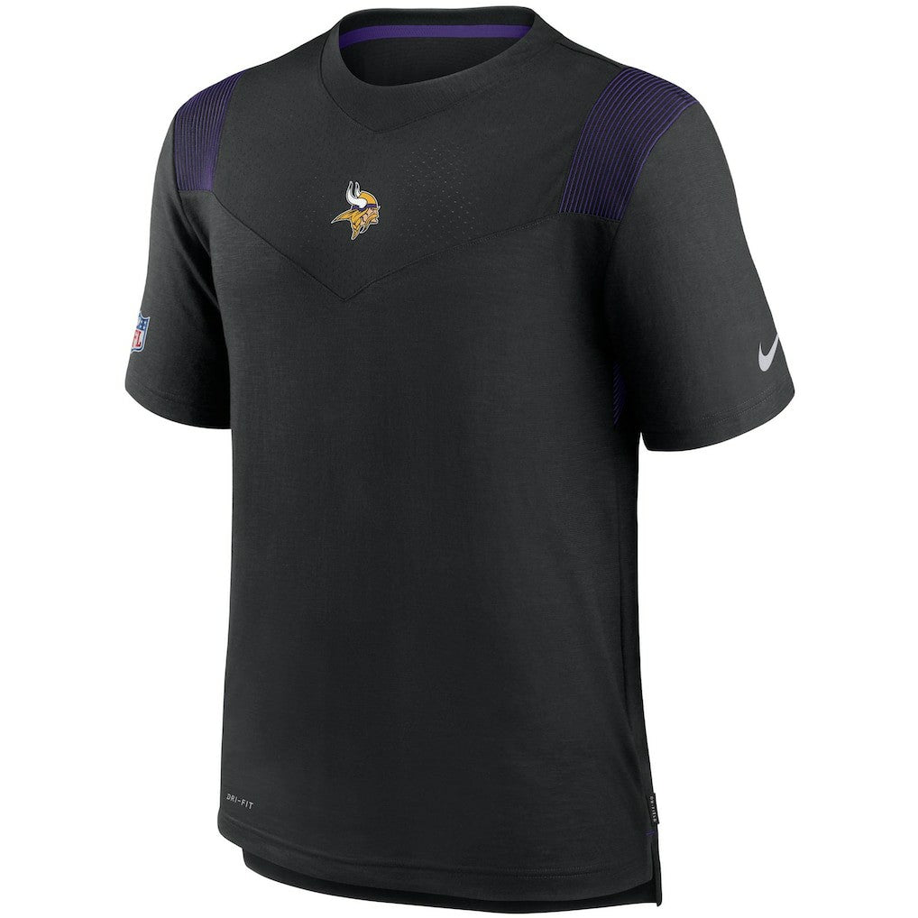 Minnesota Vikings Sideline Player UV Performance T-Shirt Black | Nike for Sale