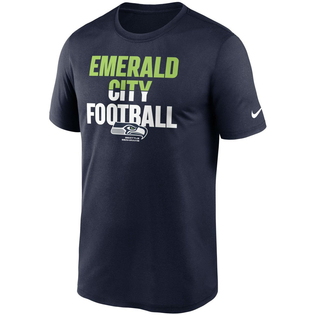 Seattle Seahawks Legend Local Phrase Performance T-Shirt College Navy | Nike for Sale