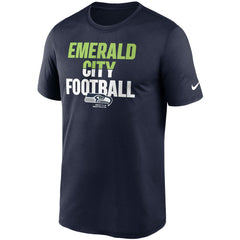 Seattle Seahawks Legend Local Phrase Performance T-Shirt College Navy | Nike for Sale
