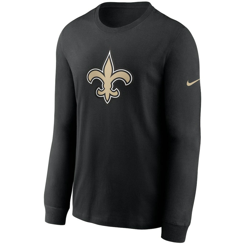 New Orleans Saints Primary Logo Long Sleeve T-Shirt Black | Nike for Sale