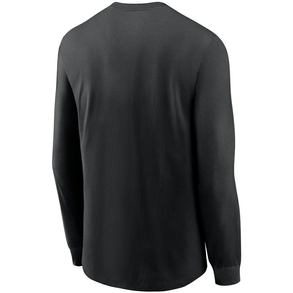 New Orleans Saints Primary Logo Long Sleeve T-Shirt Black | Nike for Sale