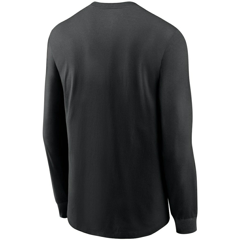 New Orleans Saints Primary Logo Long Sleeve T-Shirt Black | Nike for Sale