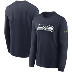 Seattle Seahawks Primary Logo Long Sleeve T-Shirt College Navy | Nike for Sale