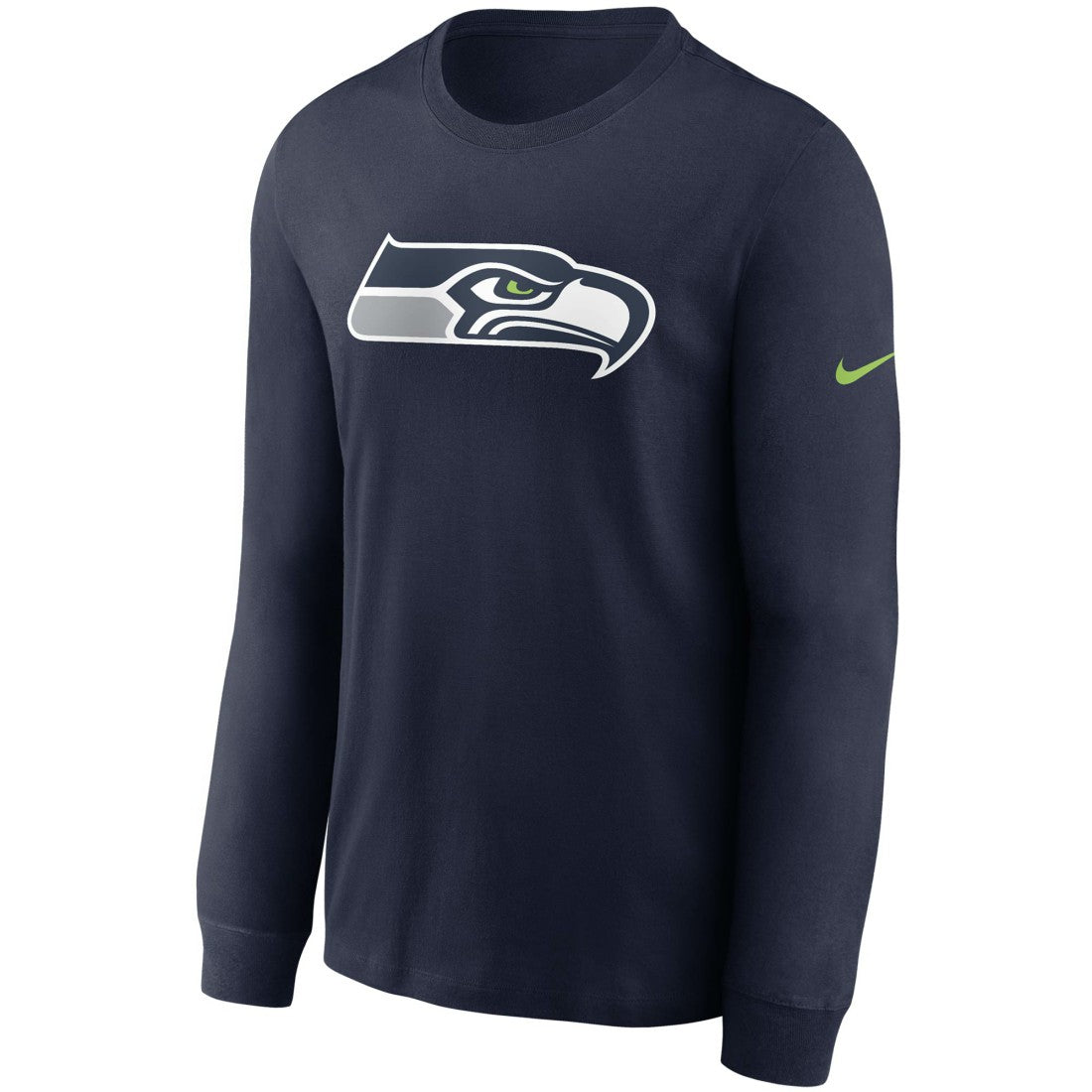 Seattle Seahawks Primary Logo Long Sleeve T-Shirt College Navy | Nike for Sale