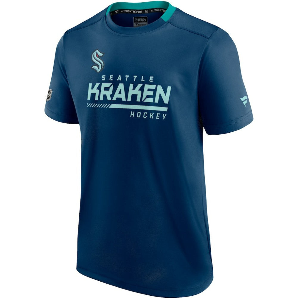 Seattle Kraken Fanatics Authentic Pro Locker Room T-Shirt - Deep Sea Blue - NHL