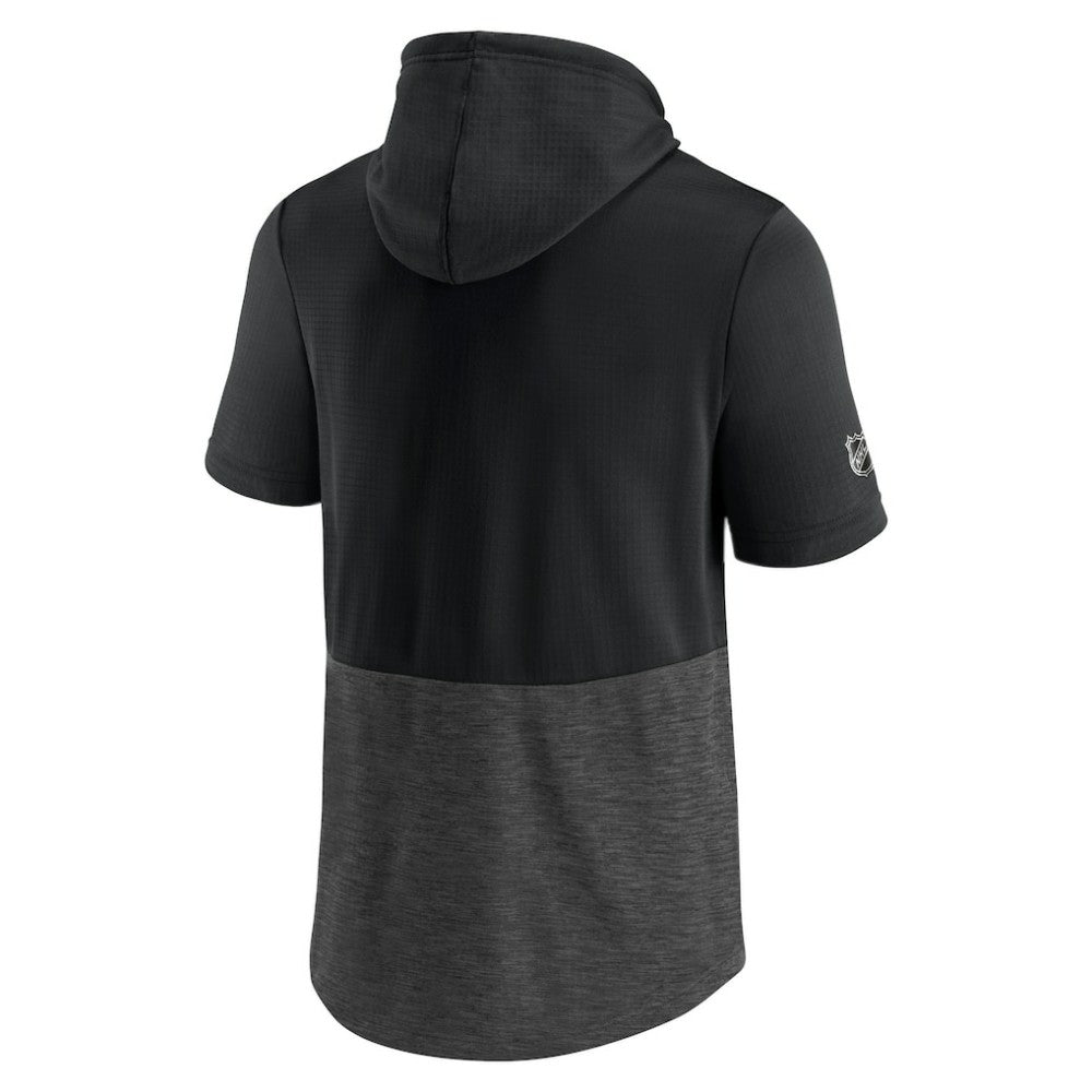 San Jose Sharks Fanatics Authentic Pro Travel and Training Short Sleeve Pullover Hoodie - Black - NHL