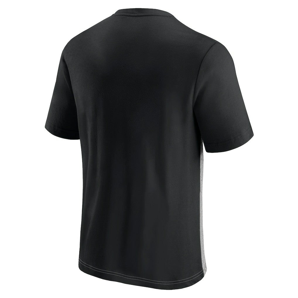 Jacksonville Jaguars Colorblock T-Shirt Black/Heathered Gray | Fanatics