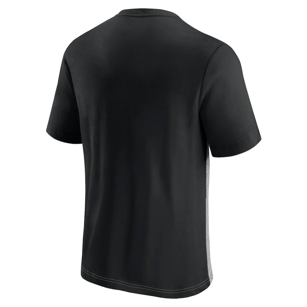 Jacksonville Jaguars Colorblock T-Shirt Black/Heathered Gray | Fanatics