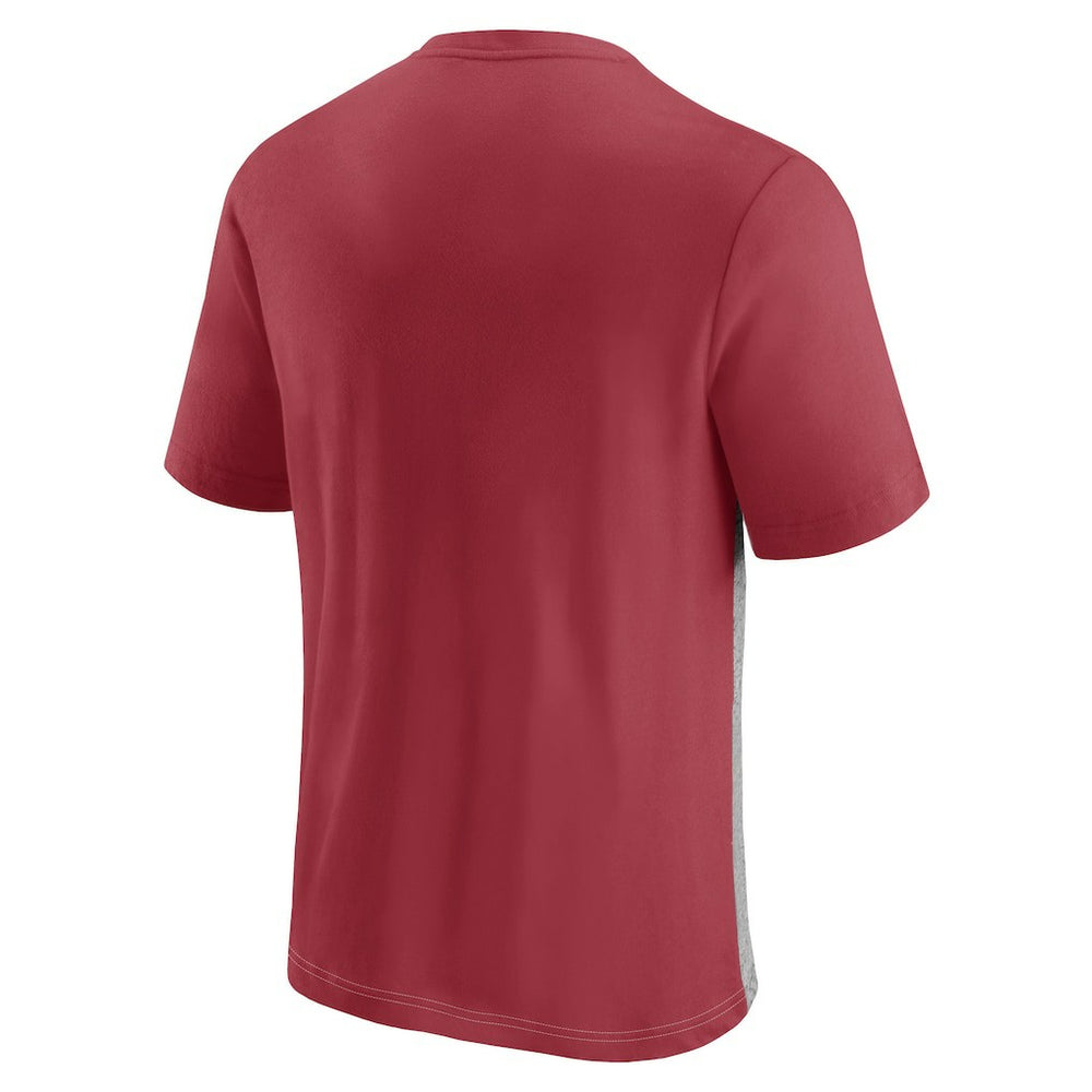 Arizona Cardinals Colorblock T-Shirt Cardinal/Heathered Gray | Fanatics