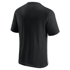 Atlanta Falcons Throwback Colorblock T-Shirt Black/Heathered Gray | Fanatics