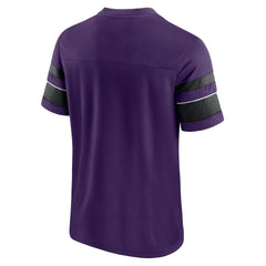 Baltimore Ravens Textured Hashmark V-Neck T-Shirt Purple | Fanatics