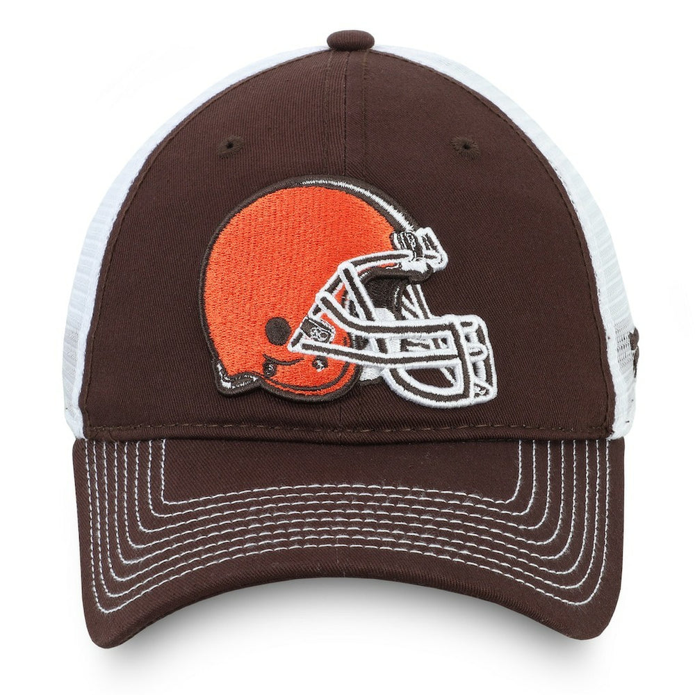 Cleveland Browns Fundamental Trucker Unstructured Adjustable Hat Brown/White | Fanatics