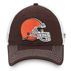 Cleveland Browns Fundamental Trucker Unstructured Adjustable Hat Brown/White | Fanatics