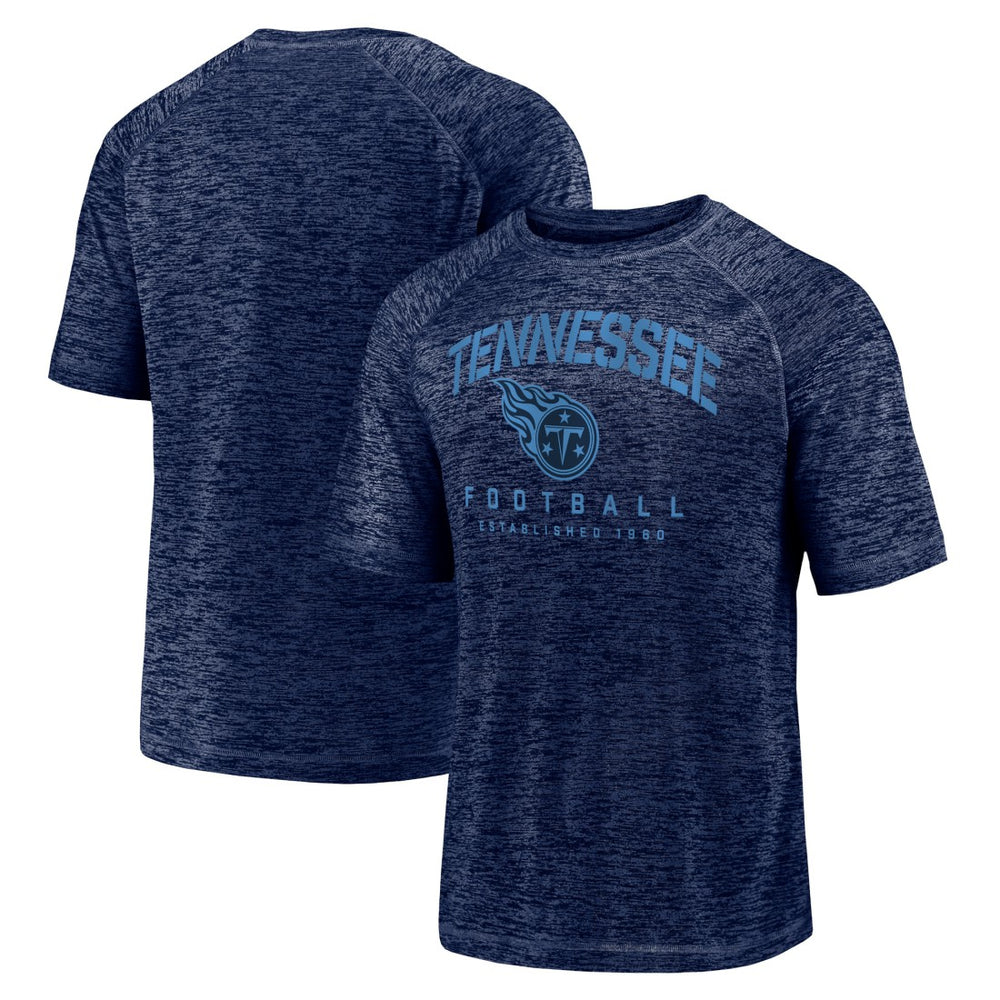 Tennessee Titans Shade Battle Ready Raglan Space-Dye T-Shirt Navy | Fanatics
