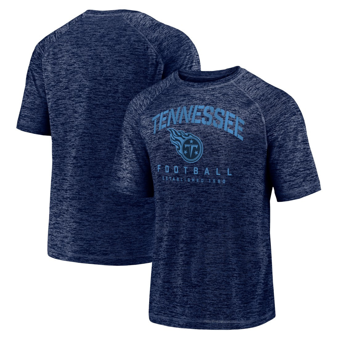 Tennessee Titans Shade Battle Ready Raglan Space-Dye T-Shirt Navy | Fanatics