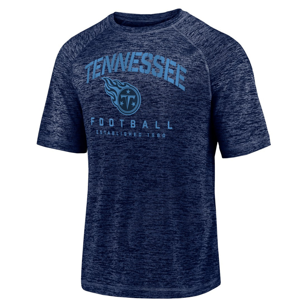 Tennessee Titans Shade Battle Ready Raglan Space-Dye T-Shirt Navy | Fanatics