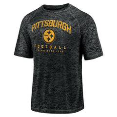Pittsburgh Steelers Shade Battle Ready Raglan Space-Dye T-Shirt Black | Fanatics