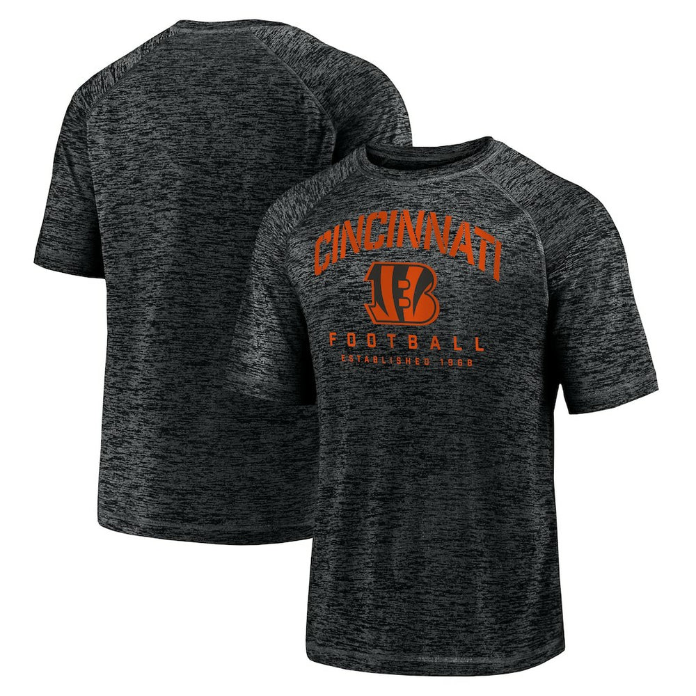 Cincinnati Bengals Shade Battle Ready Raglan Space-Dye T-Shirt Black | Fanatics