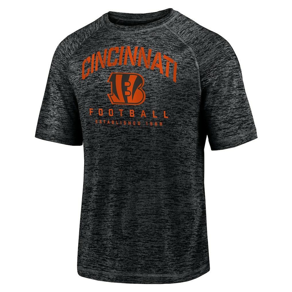 Cincinnati Bengals Shade Battle Ready Raglan Space-Dye T-Shirt Black | Fanatics