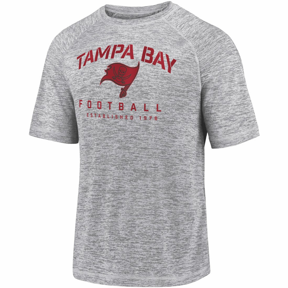 Tampa Bay Buccaneers Shade Battle Ready Raglan Space-Dye T-Shirt Gray | Fanatics