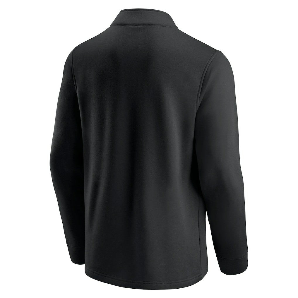 Las Vegas Raiders Block Party Quarter-Zip Jacket Black/Silver | Fanatics