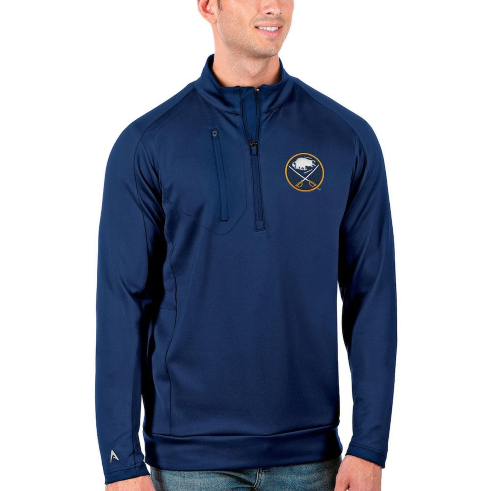 Buffalo Sabres Antigua Generation Quarter-Zip Pullover Jacket - Royal - NHL