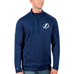 Tampa Bay Lightning Antigua Generation Quarter-Zip Pullover Jacket - Royal - NHL