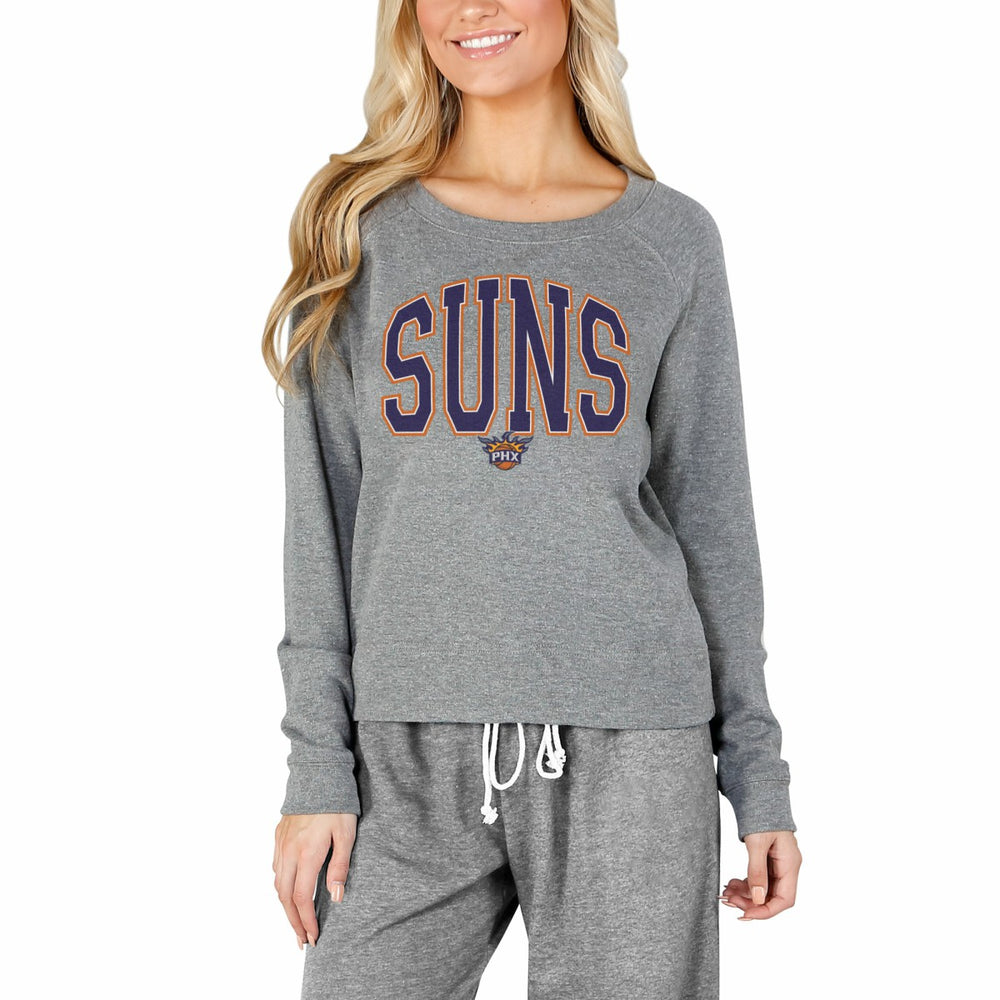 Phoenix Suns Concepts Sport Women's Mainstream Terry Long Sleeve Top Gray - NBA