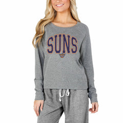 Phoenix Suns Concepts Sport Women's Mainstream Terry Long Sleeve Top Gray - NBA
