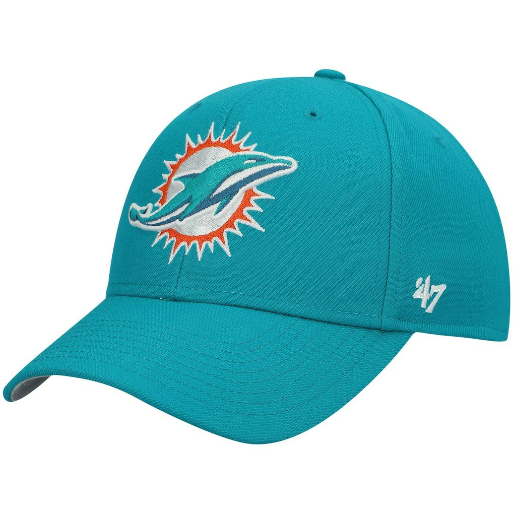 Miami Dolphins '47 Team MVP Adjustable Hat Aqua | 47 brand