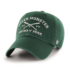Boston Red Sox '47 Green Monster Crossed Bat Clean Up Adjustable Hat - MLB