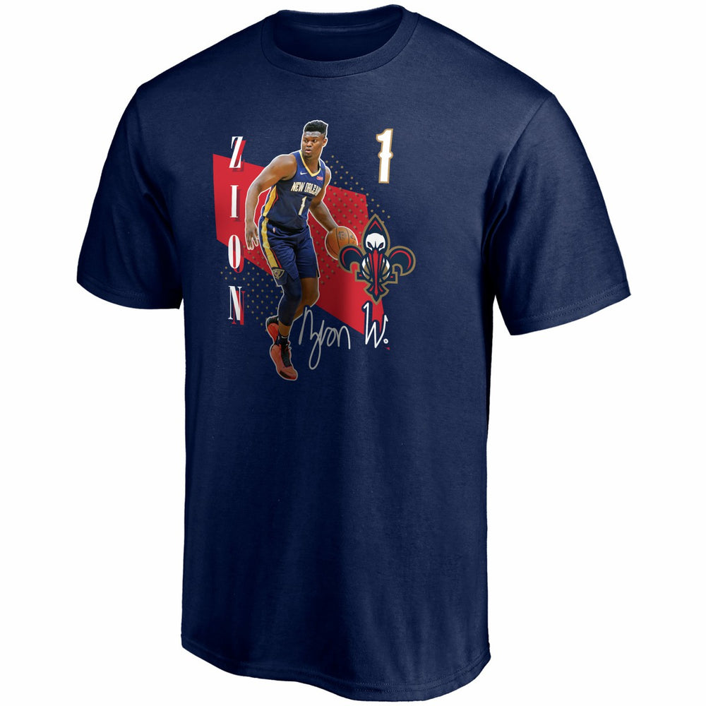 Zion Williamson New Orleans Pelicans Pick & Roll T-Shirt Navy - NBA