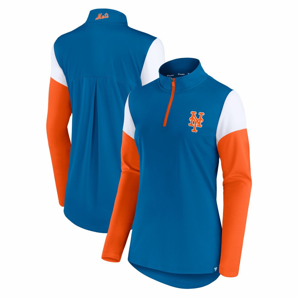 New York Mets Fanatics Women's Authentic Fleece Quarter-Zip Jacket - MLB