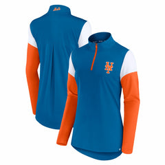 New York Mets Fanatics Women's Authentic Fleece Quarter-Zip Jacket - MLB