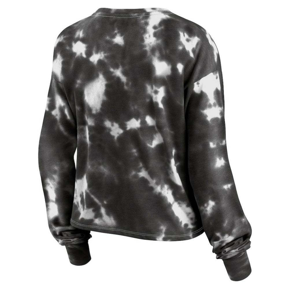 Chicago White Sox Fanatics Women's Tie-Dye V-Neck Pullover Cropped Tee - MLB