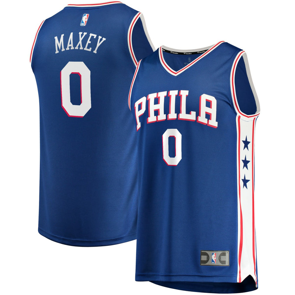 Tyrese Maxey Philadelphia 76ers Fast Replica Jersey Royal Icon Edition - NBA
