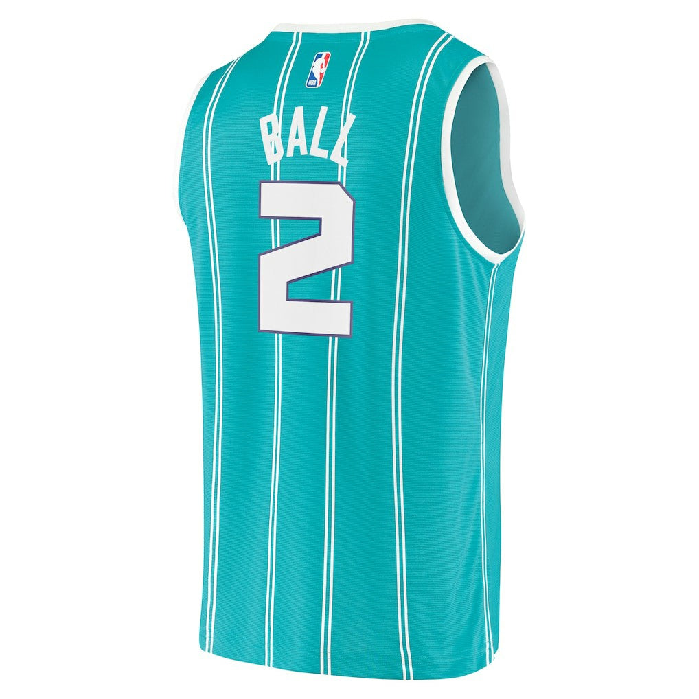 LaMelo Ball Charlotte Hornets Fast Break Replica Jersey Teal Icon Edition - NBA