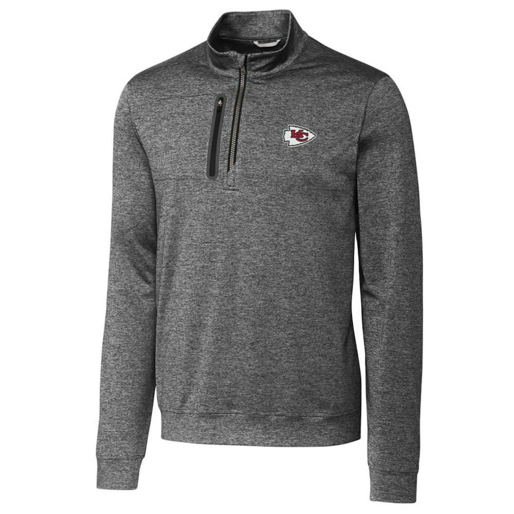 Kansas City Chiefs Cutter & Buck Stealth Quarter-Zip Jacket Gray | NFL