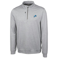 Detroit Lions Cutter & Buck Stealth Quarter-Zip Jacket Cream | NFL