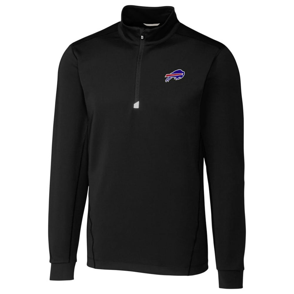 Buffalo Bills Cutter & Buck Traverse Quarter-Zip Pullover Jacket Black | NFL