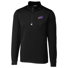 Buffalo Bills Cutter & Buck Traverse Quarter-Zip Pullover Jacket Black | NFL