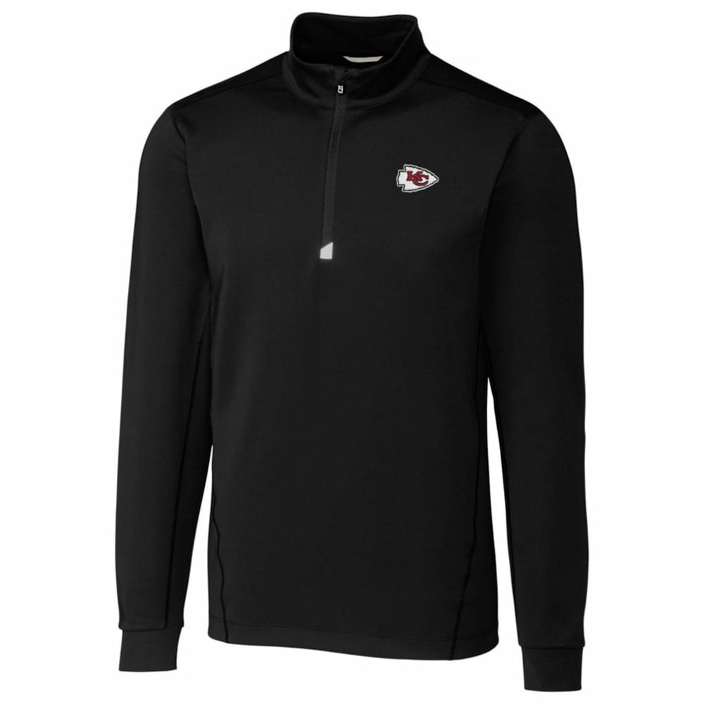 Kansas City Chiefs Cutter & Buck Traverse Quarter-Zip Pullover Jacket Black | NFL
