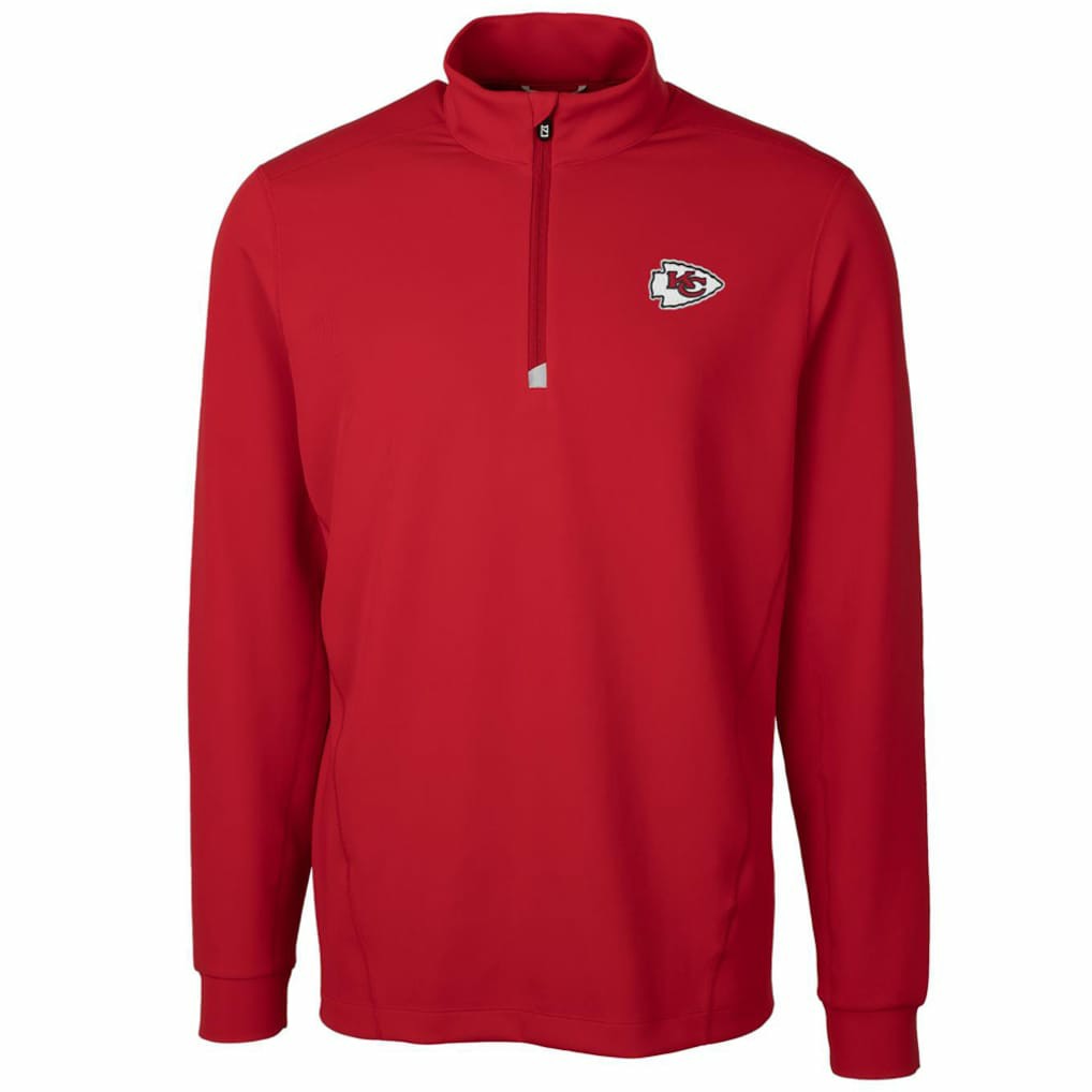 Kansas City Chiefs Cutter & Buck Traverse Quarter-Zip Pullover Jacket Red | NFL