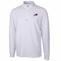 Buffalo Bills Cutter & Buck Traverse Quarter-Zip Pullover Jacket White | NFL