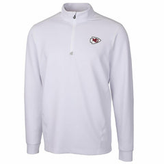 Kansas City Chiefs Cutter & Buck Traverse Quarter-Zip Pullover Jacket White | NFL