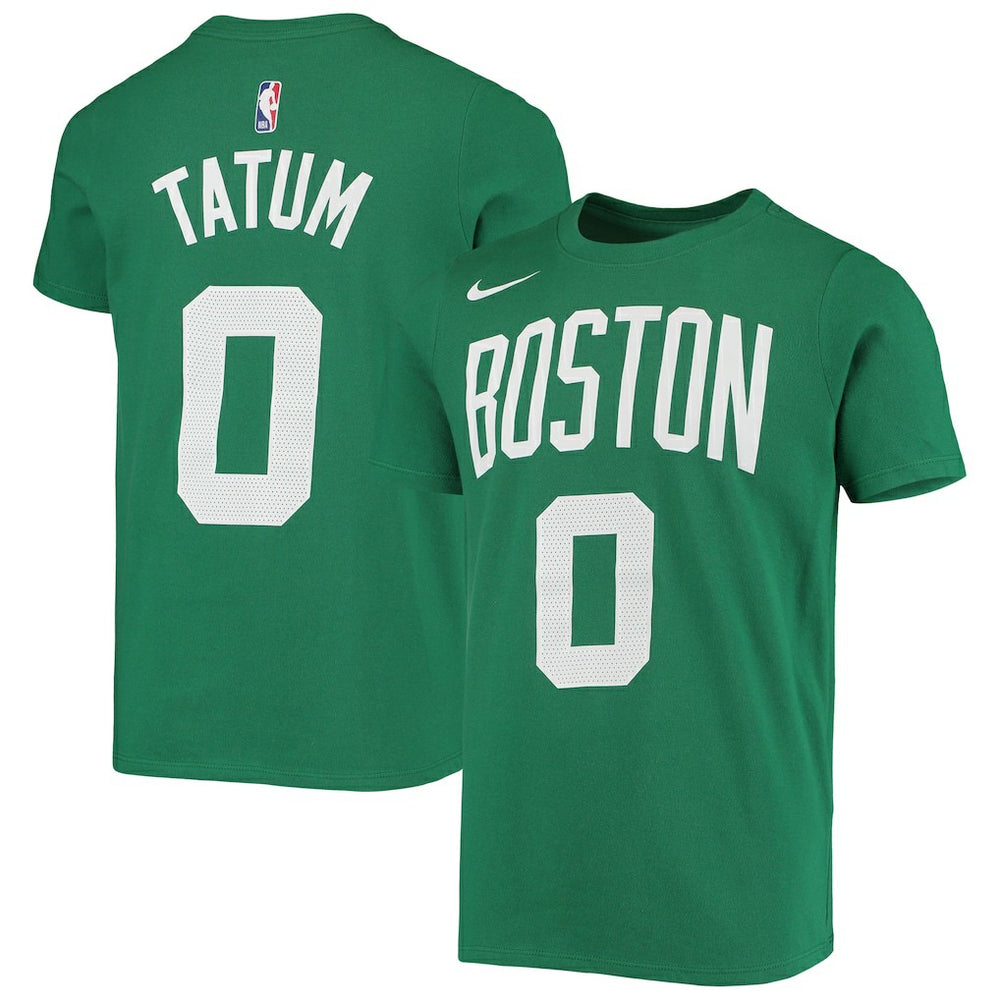 Jayson Tatum Boston Celtics Youth Logo Name & Number Performance T-Shirt Kelly Green - NBA