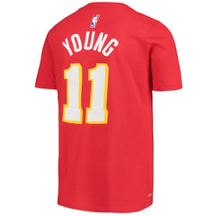 Trae Young Atlanta Hawks Youth Logo Name & Number Performance T-Shirt Red - NBA