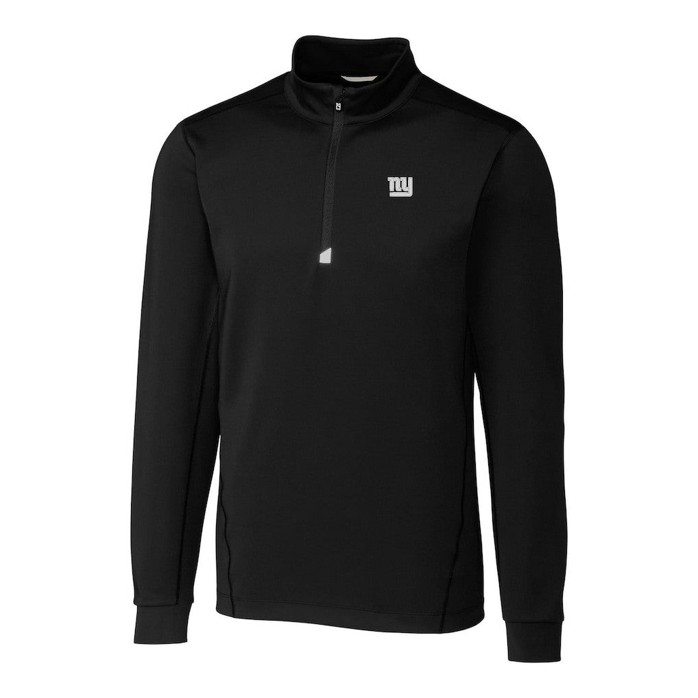 New York Giants Cutter & Buck Big & Tall Traverse Quarter-Zip Pullover Jacket Black | NFL