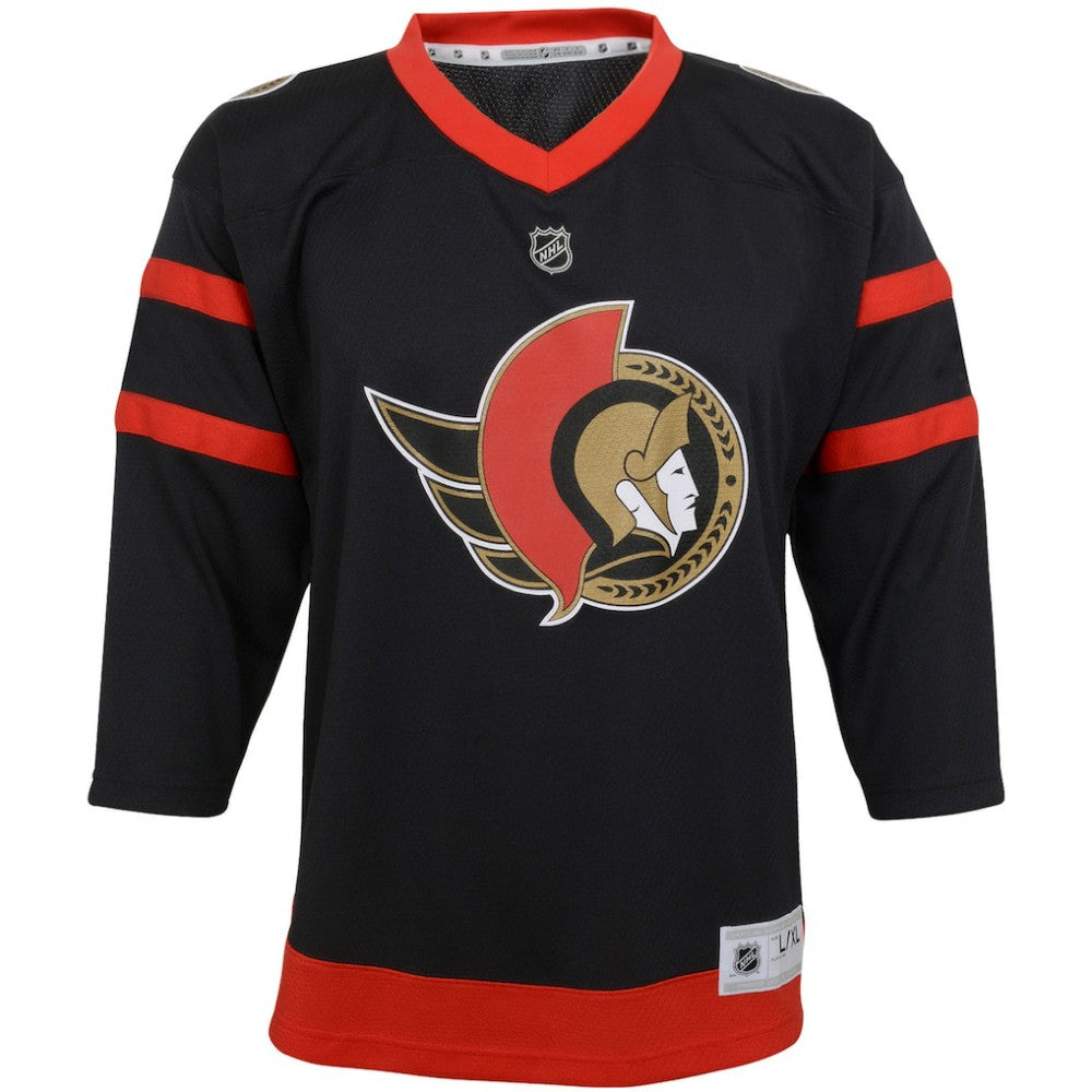 Ottawa Senators Youth Home Replica Custom Jersey - Black - NHL